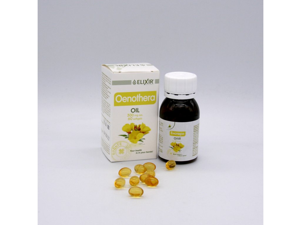 Pupalkový olej - Eliksír - 60 kapslí- (1_300 mg) - Elixir - Herbatica